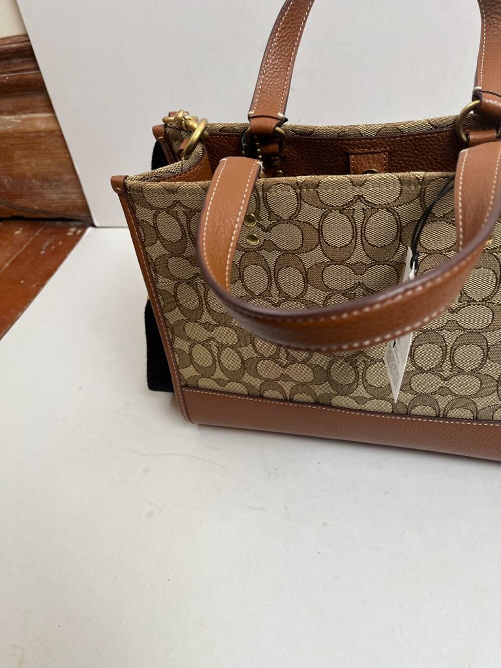NWTS Cream Disney x Coach Dempsey Carryall With Mickey Mouse - Picture 3 of 8
